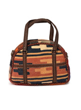 Load image into Gallery viewer, Kardashii traditional hand weaved ethnic antique bag handmade cotton fabric fashionable chic on-trend purse kilim rug bag kardashian kim kylie