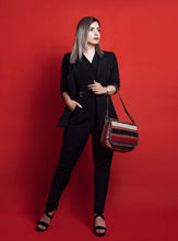 Load image into Gallery viewer, Kardashii Fabulous Suzani Unique Persian Carpet Hand-Woven Everyday Bag Comfortable Roomy Feminine Casual-Chic Kardashian Kim Kylie