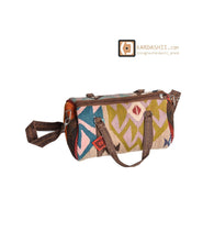 Load image into Gallery viewer, kardashii Vintage Turkish Rug Top Handle fashionable roomy on-trend Kilim Rug Bag Kardashian Kim Kylie