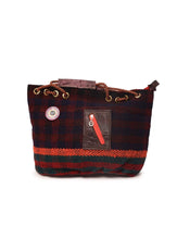 Load image into Gallery viewer, Kardashii Jajim strong wefts guarantee a long-lasting pleasure of oriental carpet art old carpetbag functional, durable, and instantly recognizable kardashian kim kylie