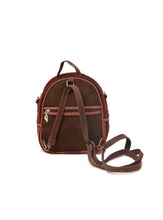 Load image into Gallery viewer, Kardashii Chic Hand-Woven Kilim Top Handle Carpet Backpack with Geometric Design Panels Hand-Knotted Rug Kardashian Kim Kylie