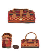 Load image into Gallery viewer, kardashii antique Vintage Turkish Rug Top Handle fashionable roomy on-trend Purse Kilim Rug Bag Kardashian Kim Kylie