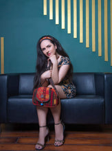 Load image into Gallery viewer, Kardashii coloring representative impress gift carpet bag handmade daytime essentials bag functional, antique and instantly uniqueness kardashian kim kylie