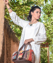 Load image into Gallery viewer, Kardashii Colorfulness satchel contemporary history bag handmade daytime essentials bag functional, durable and instantly recognizable Kardashian kim kylie