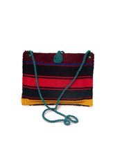 Load image into Gallery viewer, Kardashii fashionable hand weaved ethnic antique bag handmade cotton fabric fashionable chic on-trend purse kilim rug bag kardashian kim kylie