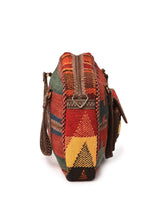 Load image into Gallery viewer, Kardashii Practical Design Ethnic Antique Vintage Bag Handmade Design Fashionable Chic On-Trend Purse Kilim Rug Bag Kardashian Kim Kylie
