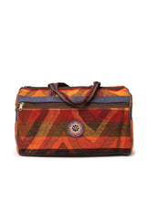 Load image into Gallery viewer, Kardashii Luxury Hand-Woven Kilim Carpet Backpack Bag with Natural Colors and Traditional Design Kardashian kim kylie