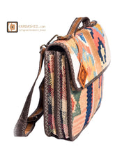 Load image into Gallery viewer, Kardashii Jajim compact model gift roomy bag handmade daytime essentials bag functional, antique and feminine uniqueness kardashian kim kylie