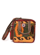 Load image into Gallery viewer, Kardashii traditional hand weaved ethnic antique bag handmade cotton fabric fashionable chic on-trend purse kilim rug bag kardashian kim kylie