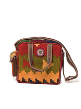 Load image into Gallery viewer, Kardashii traditional hand weaved ethnic antique bag handmade cotton fabric fashionable chic on-trend purse kilim rug bag kardashian kim kylie