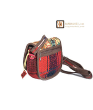 Load image into Gallery viewer, Kardashii durable leather antique vintage bag handmade design fashionable chic on-trend purse kilim rug bag Kardashian kim kylie