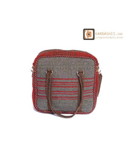 Load image into Gallery viewer, Kardashii traditional hand-weaved Jajim ethnic shoulder bag handmade elbow carry fashionable chic relaxed purse kilim rug bag Kardashian kim kylie