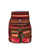 Load image into Gallery viewer, Kardashii Antique Retro-Chic Handmade Colorful Antique Kilim Carpet Top Handle Backpack Gift Kardashian Kim Kylie