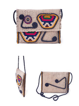 Load image into Gallery viewer, Kardashii traditional hand weaved Jajim ethnic shoulder bag handmade elbow feminine fashionable chic relaxed purse kilim rug bag kardashian kim kylie