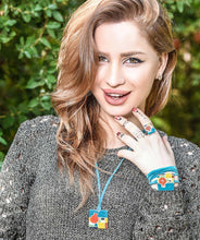 Load image into Gallery viewer, Kardashii Women's Classic turquoise Style functional Colorful necklace, ring, and bracelet Evokes a Fine Lifestyle Kardashian Kim Kylie