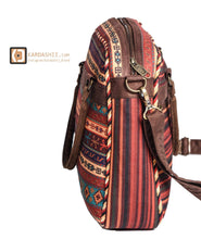 Load image into Gallery viewer, Colorfulness hand weaved functional ethnic Cross-Body bag handmade match this bag cross-body with its long adjustable shoulder strap Kardashian Kim kylie