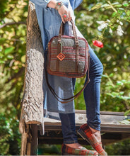 Load image into Gallery viewer, Kardashii traditional hand-weaved Jajim ethnic shoulder bag handmade elbow carry fashionable chic relaxed purse kilim rug bag Kardashian kim kylie