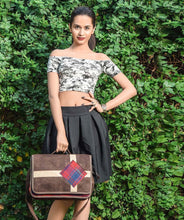 Load image into Gallery viewer, Kardashii Jajim representative gift messenger bag handmade daytime essentials bag functional, antique and instantly unique kardashian kim kylie