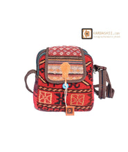 Load image into Gallery viewer, Kardashii traditional hand-weaved Jajim ethnic shoulder bag handmade elbow carry fashionable chic relaxed purse kilim rug bag Kardashian kim kylie