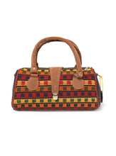 Load image into Gallery viewer, kardashii hippie Turkish Rug Top Handle colorfull roomy on-trend Kilim Rug Bag Kardashian Kim Kylie