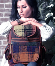 Load image into Gallery viewer, Kardashii street wears representative gift carpetbag handmade traditional geometric unique bag functional, spun wool and yarns uniqueness Kardashian kim kylie