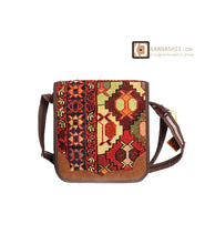 Load image into Gallery viewer, Kardashii Modern Luxury Interior Concepts Kilim Style Flap Bag exquisitely fashioned hand-made Kardashian Kim Kylie