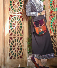 Load image into Gallery viewer, Kardashii traditional hand-weaved ethnic antique bag handmade cotton fabric fashionable chic on-trend purse kilim rug bag Kardashian kim kylie