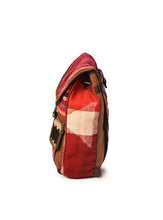 Load image into Gallery viewer, Kardashii Antique Retro-Chic Handmade Colorful Antique Kilim Carpet Top Handle Backpack Gift Kardashian Kim Kylie