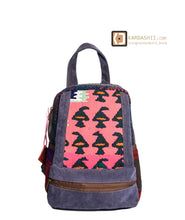 Load image into Gallery viewer, Kardashii traditional hand-weaved ethnic antique bag handmade cotton fabric fashionable chic on-trend purse kilim rug bag Kardashian kim kylie