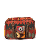 Load image into Gallery viewer, Kardashii Practical Design Ethnic Antique Vintage Bag Handmade Design Fashionable Chic On-Trend Purse Kilim Rug Bag Kardashian Kim Kylie