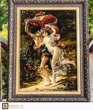 Load image into Gallery viewer, Kardashii colorful designed Silk and wool pictorial rugs Pictorial hanging walls Tableau Rug Kardashian Kim Kylie