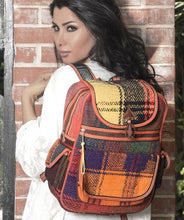 Load image into Gallery viewer, Kardashii street wears representative gift carpetbag handmade traditional geometric unique bag functional, spun wool and yarns uniqueness Kardashian kim kylie