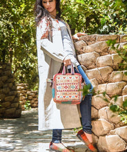 Load image into Gallery viewer, Kardashii Women's Classic Carpet Style True Vintage Colorful Backpack Bag Evokes a Fine Lifestyle Kardashian Kim Kylie