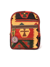 Load image into Gallery viewer, Kardashii Beautiful Fashion Handmade Kilim Backpack Carpet Bag High-Quality Leather Fit Electronic Devices Laptops Kardashian kim kylie