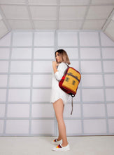 Load image into Gallery viewer, Kardashii Luxury Hand-Woven Kilim Carpet Backpack Bag with Natural Colors and Traditional Design Kardashian kim kylie