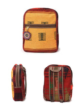 Load image into Gallery viewer, Kardashii Luxury Hand-Woven Kilim Carpet Backpack Bag with Natural Colors and Traditional Design Kardashian kim kylie