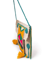 Load image into Gallery viewer, Kardashii lively hand weaved round cross-body bag handmade fresh fashion bag on-trend kardashian kim kylie