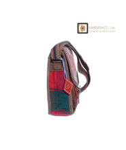 Load image into Gallery viewer, Kardashii architectural shape is chic enough for the office bag Top Handle Moroccan Carpet Backpack for Travel and Beyond Kardashian kim kylie