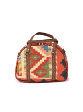 Load image into Gallery viewer, Kardashii Colorfulness hand weaved ethnic shoulder bag handmade elbow carry fashionable chic relaxed purse kilim rug bag kardashian kim kylie