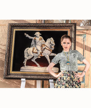 Load image into Gallery viewer, Kardashii colorful designed Silk and wool pictorial rugs Pictorial hanging walls Tableau Rug Kardashian Kim Kylie