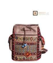 Load image into Gallery viewer, Kardashii street wears representative gift carpetbag handmade traditional geometric unique bag functional, spun wool and yarns uniqueness Kardashian kim kylie