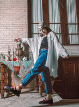 Load image into Gallery viewer, Kardashii handmade shoes ancient rubber or leather silk or cotton light-weight and very comfortable for your daily use Kardashian Kim Kylie