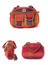 Load image into Gallery viewer, Kardashii Luxury Hand-Woven Kilim Carpet Backpack Bag with Natural Colors and Traditional Design Kardashian kim kylie