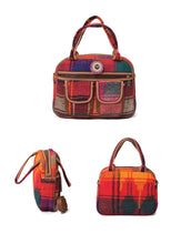 Load image into Gallery viewer, kardashii antique Vintage Jajim Turkish Rug Top Handle fashionable roomy on-trend Purse Kilim Rug Bag Kardashian Kim Kylie