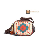 Load image into Gallery viewer, Kardashii Colorful Ethnic Unique Old Kilim Rug Handmade Carpet Bag Perfect plenty of space Kardashian Kim Kylie