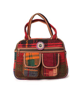 Load image into Gallery viewer, kardashii antique Vintage Jajim Turkish Rug Top Handle fashionable roomy on-trend Purse Kilim Rug Bag Kardashian Kim Kylie