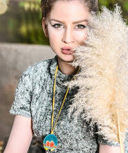 Load image into Gallery viewer, Kardashii Women's Classic turquoise Style functional Colorful necklace, ring, and bracelet Evokes a Fine Lifestyle Kardashian Kim Kylie