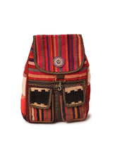 Load image into Gallery viewer, Kardashii Antique Retro-Chic Handmade Colorful Antique Kilim Carpet Top Handle Backpack Gift Kardashian Kim Kylie