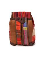 Load image into Gallery viewer, Kardashii Antique Retro-Chic Handmade Colorful Antique Kilim Carpet Top Handle Backpack Gift Kardashian Kim Kylie