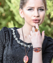 Load image into Gallery viewer, Kardashii Women's Classic turquoise Style functional Colorful necklace, ring, and bracelet Evokes a Fine Lifestyle Kardashian Kim Kylie